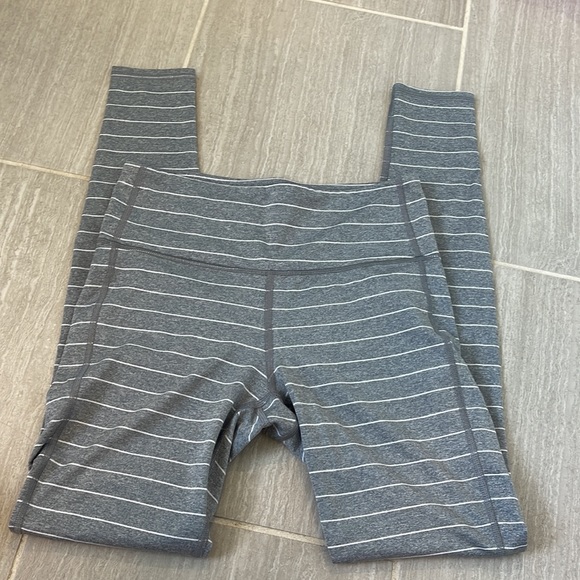 Athleta gray striped leggings - Picture 3 of 3